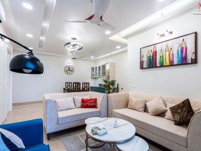 Eagle Ridge 3BHK residential interior design by MP Designs, Thane