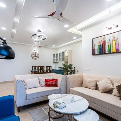 Eagle Ridge 3BHK residential interior design by MP Designs, Thane